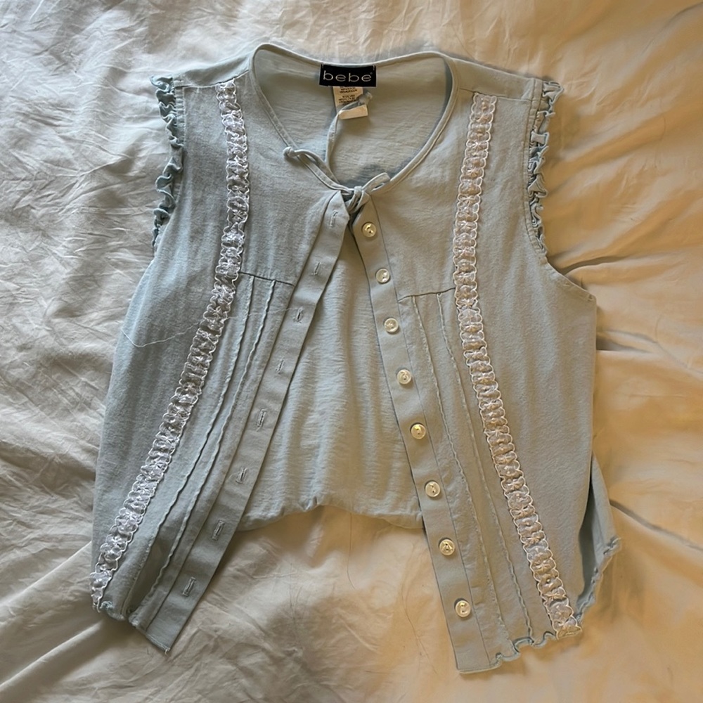 Vintage coquette Bebe top